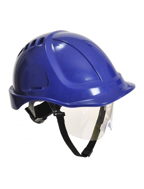 Portwest PW54 - Endurance Plus Visor Helmet - Blue Personal Protective Equipment 